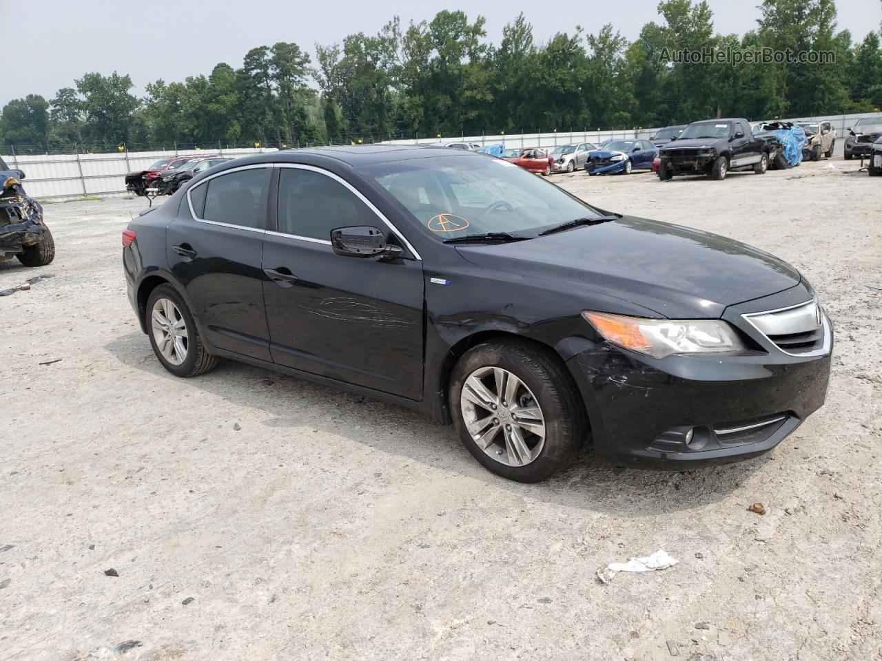 2013 Acura Ilx Hybrid Tech Черный vin: 19VDE3F70DE301754