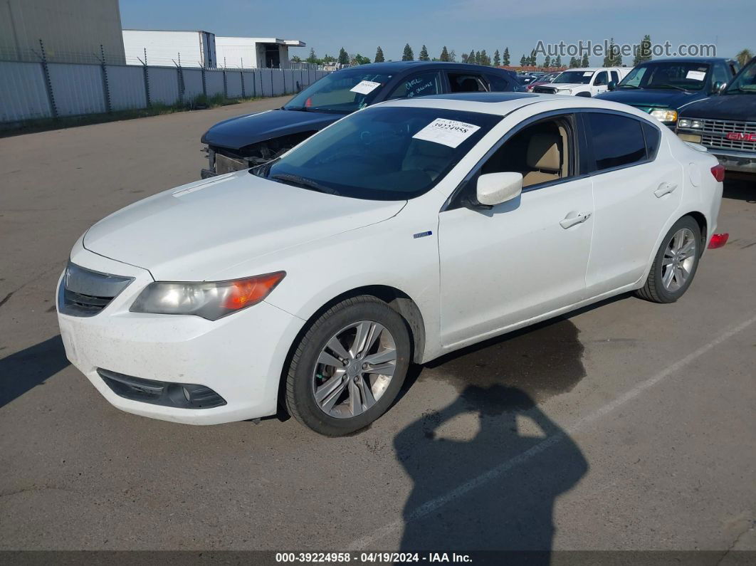 2013 Acura Ilx Hybrid 1.5l White vin: 19VDE3F71DE301973