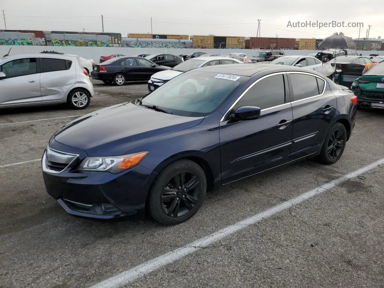 2013 Acura Ilx Hybrid Tech Blue vin: 19VDE3F72DE301268