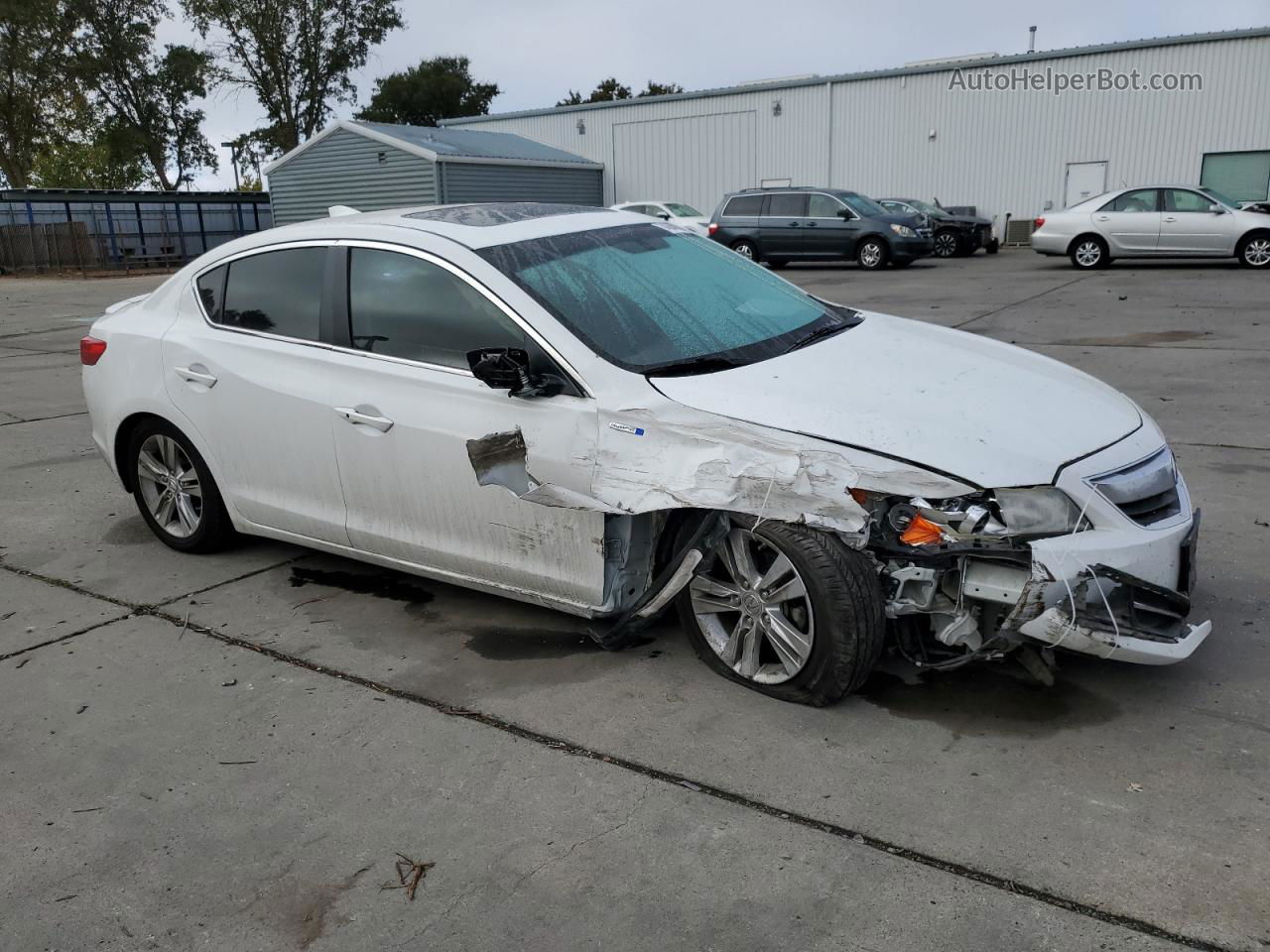 2013 Acura Ilx Hybrid Tech White vin: 19VDE3F7XDE302491