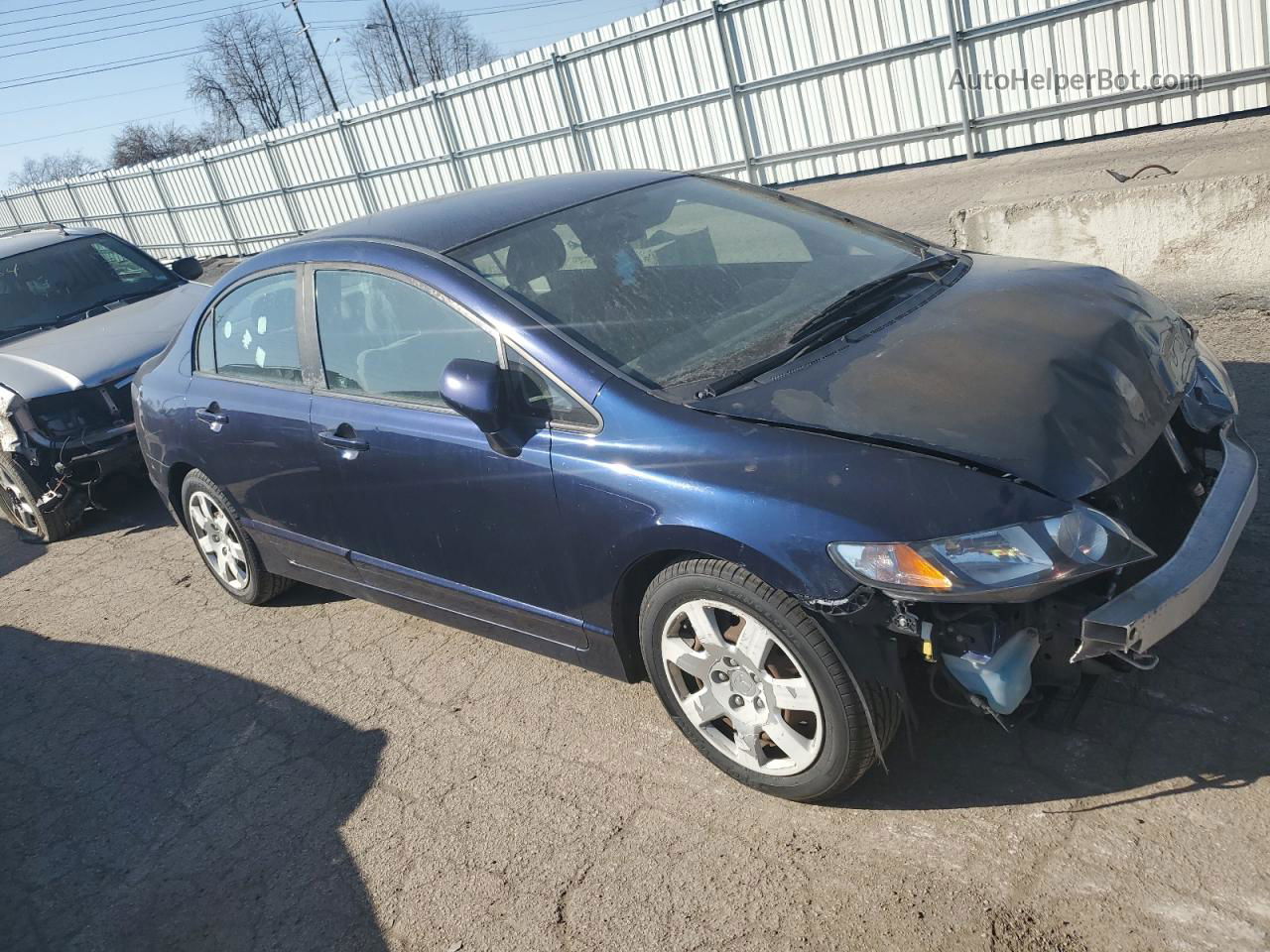 2011 Honda Civic Lx Blue vin: 19XFA1F52BE020339