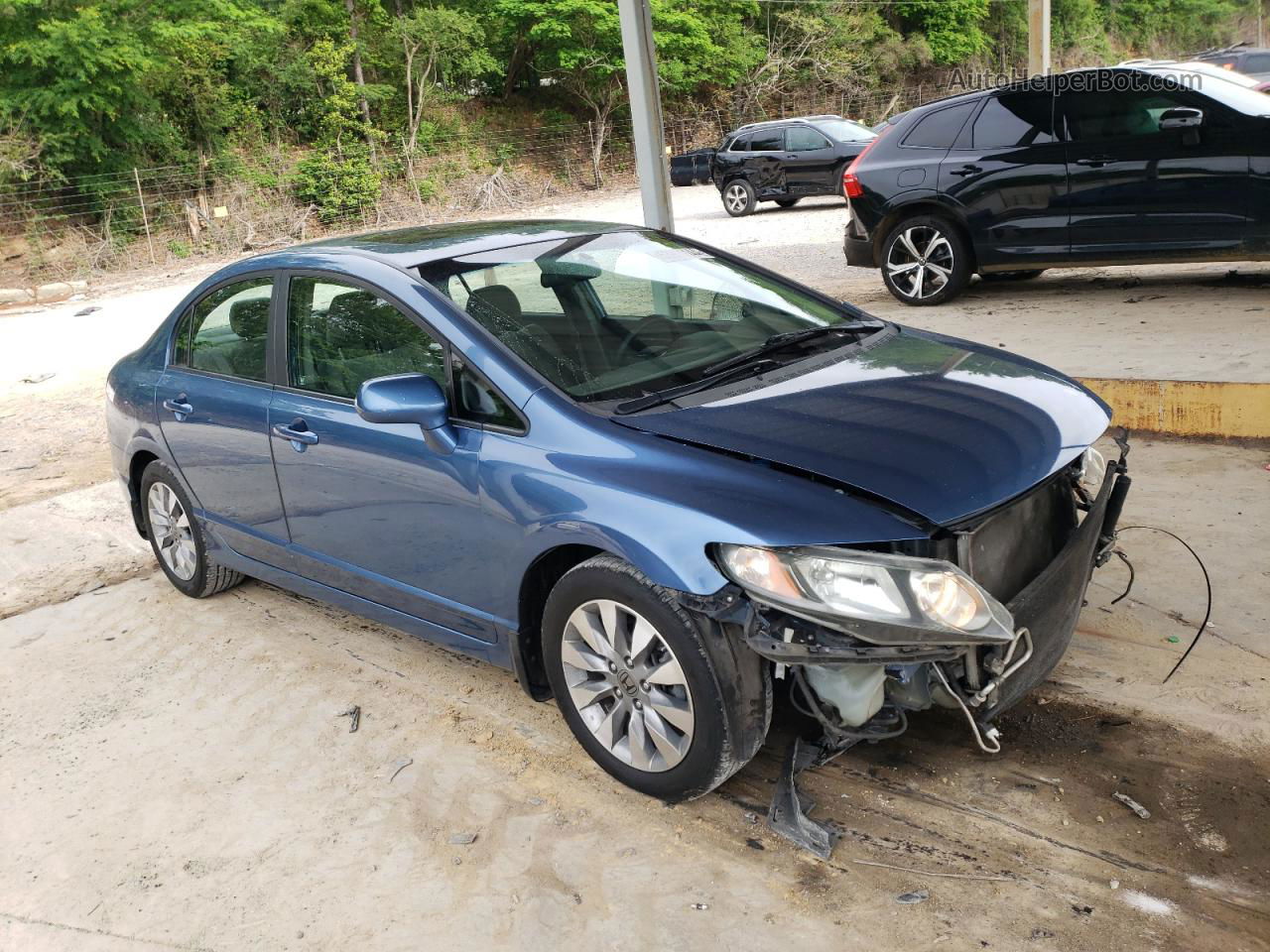 2011 Honda Civic Ex Blue vin: 19XFA1F83BE023826