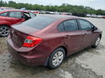 2012 Honda Civic Lx Burgundy vin: 19XFB2E54CE002480