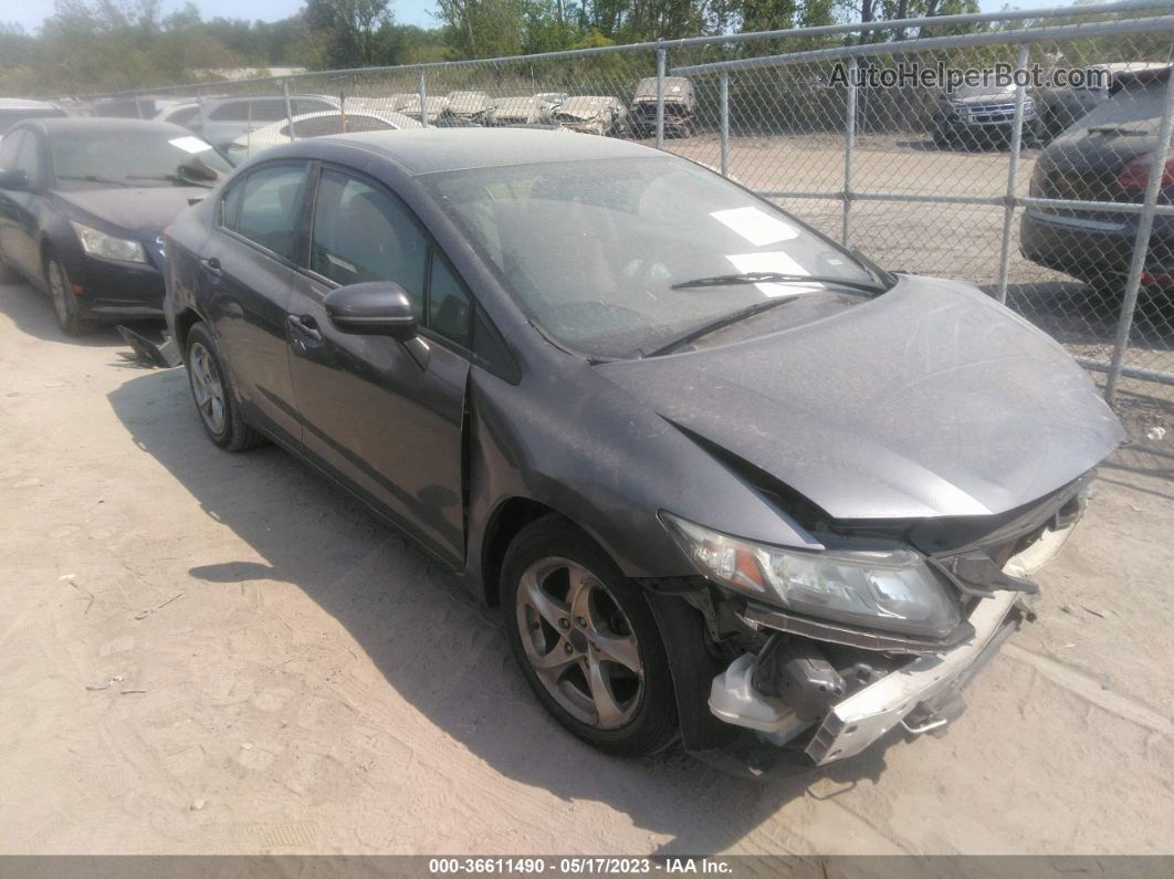 2015 Honda Civic Sedan Lx Gray vin: 19XFB2E56FE039289