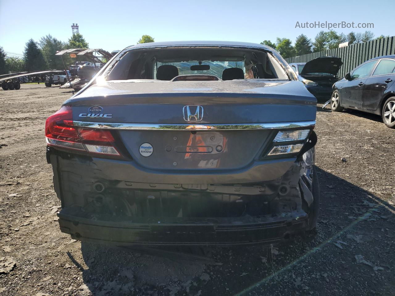 2015 Honda Civic Lx Серый vin: 19XFB2E57FE030763