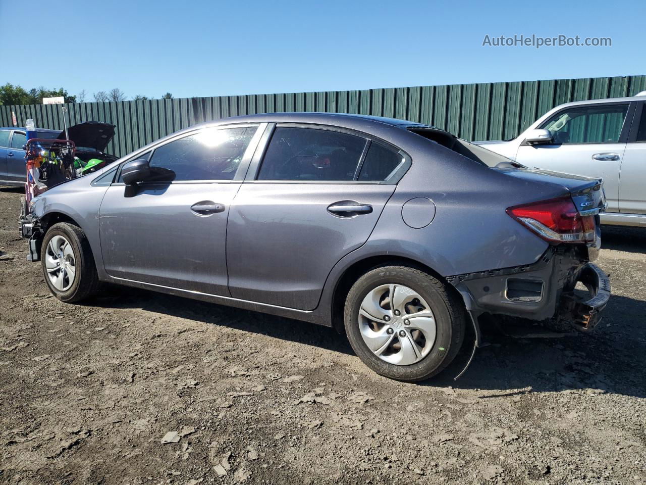 2015 Honda Civic Lx Gray vin: 19XFB2E57FE030763