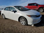 2012 Honda Civic Lx White vin: 19XFB2F50CE060908