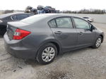 2012 Honda Civic Lx Gray vin: 19XFB2F50CE085985