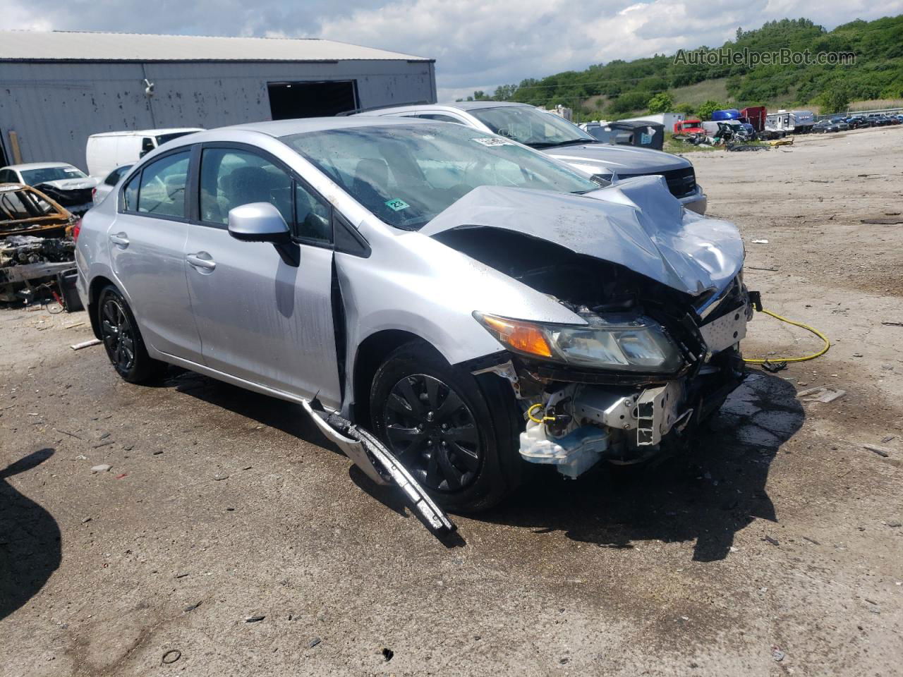 2012 Honda Civic Lx Silver vin: 19XFB2F50CE094704