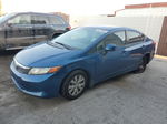 2012 Honda Civic Lx Синий vin: 19XFB2F50CE340408