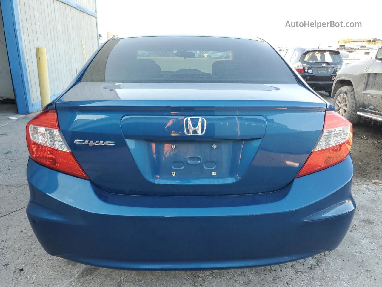 2012 Honda Civic Lx Blue vin: 19XFB2F50CE340408