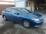 2012 Honda Civic Lx Blue vin: 19XFB2F50CE340408