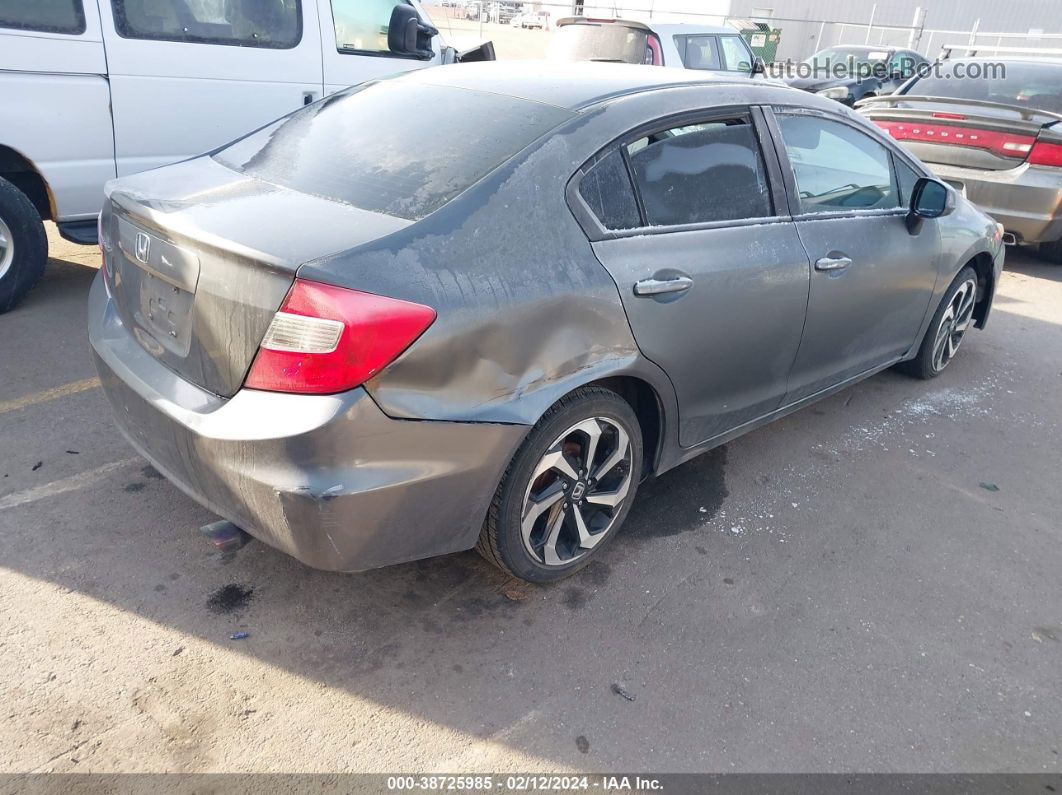 2012 Honda Civic Lx Gray vin: 19XFB2F50CE370315