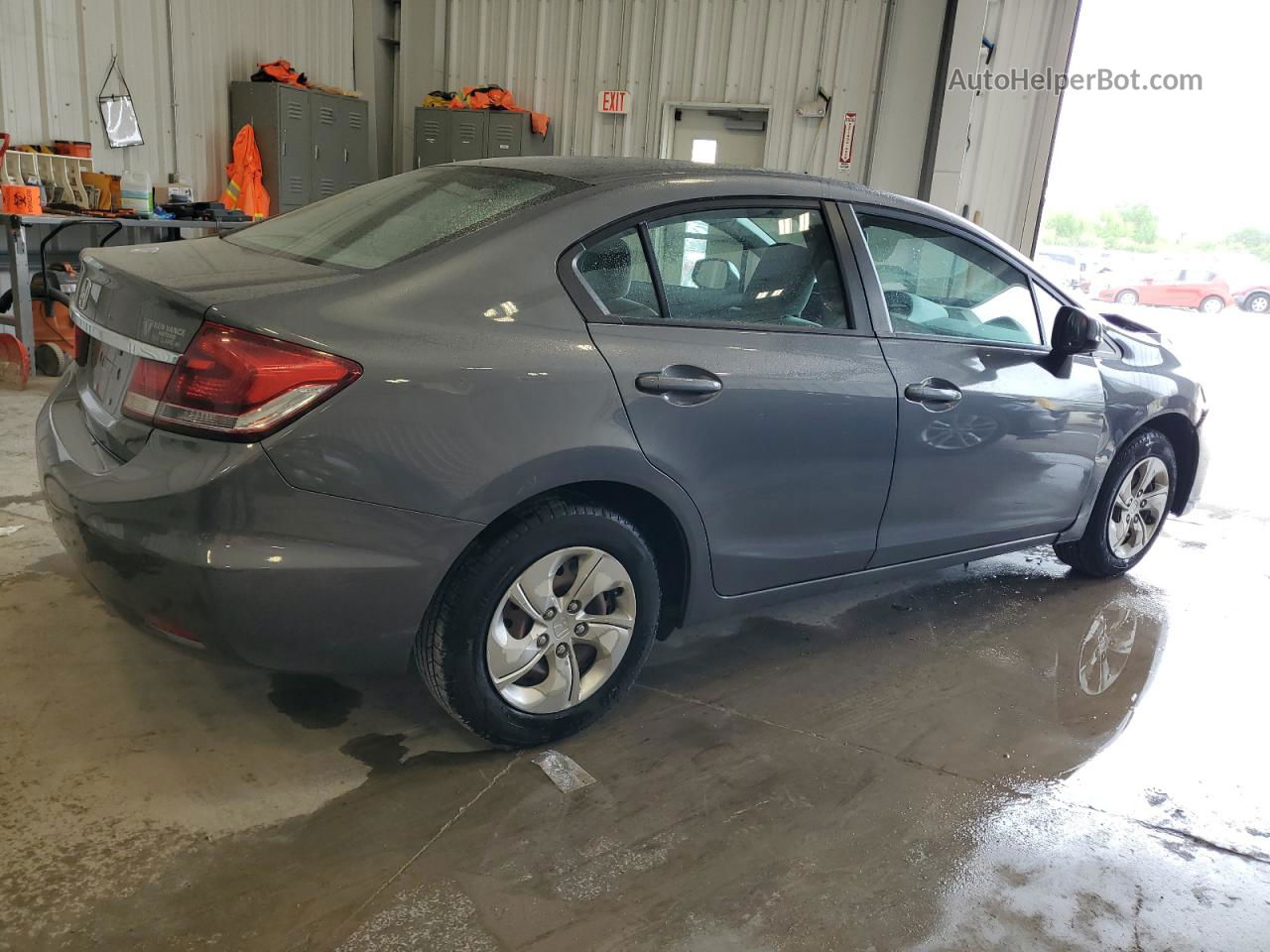 2013 Honda Civic Lx Silver vin: 19XFB2F50DE054298