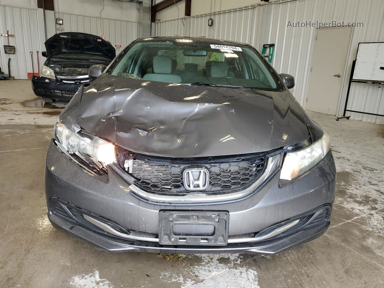 2013 Honda Civic Lx Silver vin: 19XFB2F50DE054298