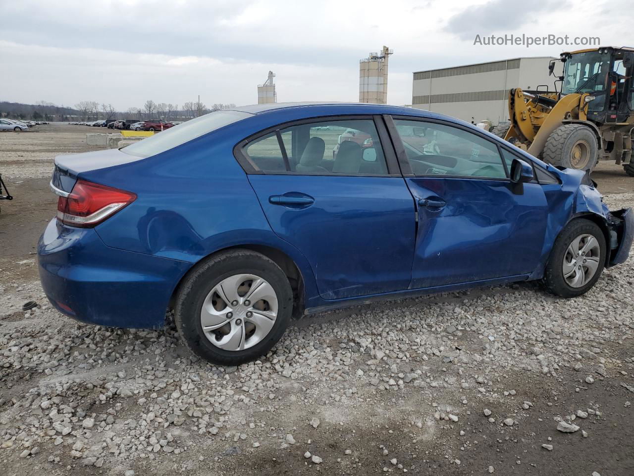 2013 Honda Civic Lx Blue vin: 19XFB2F50DE071053