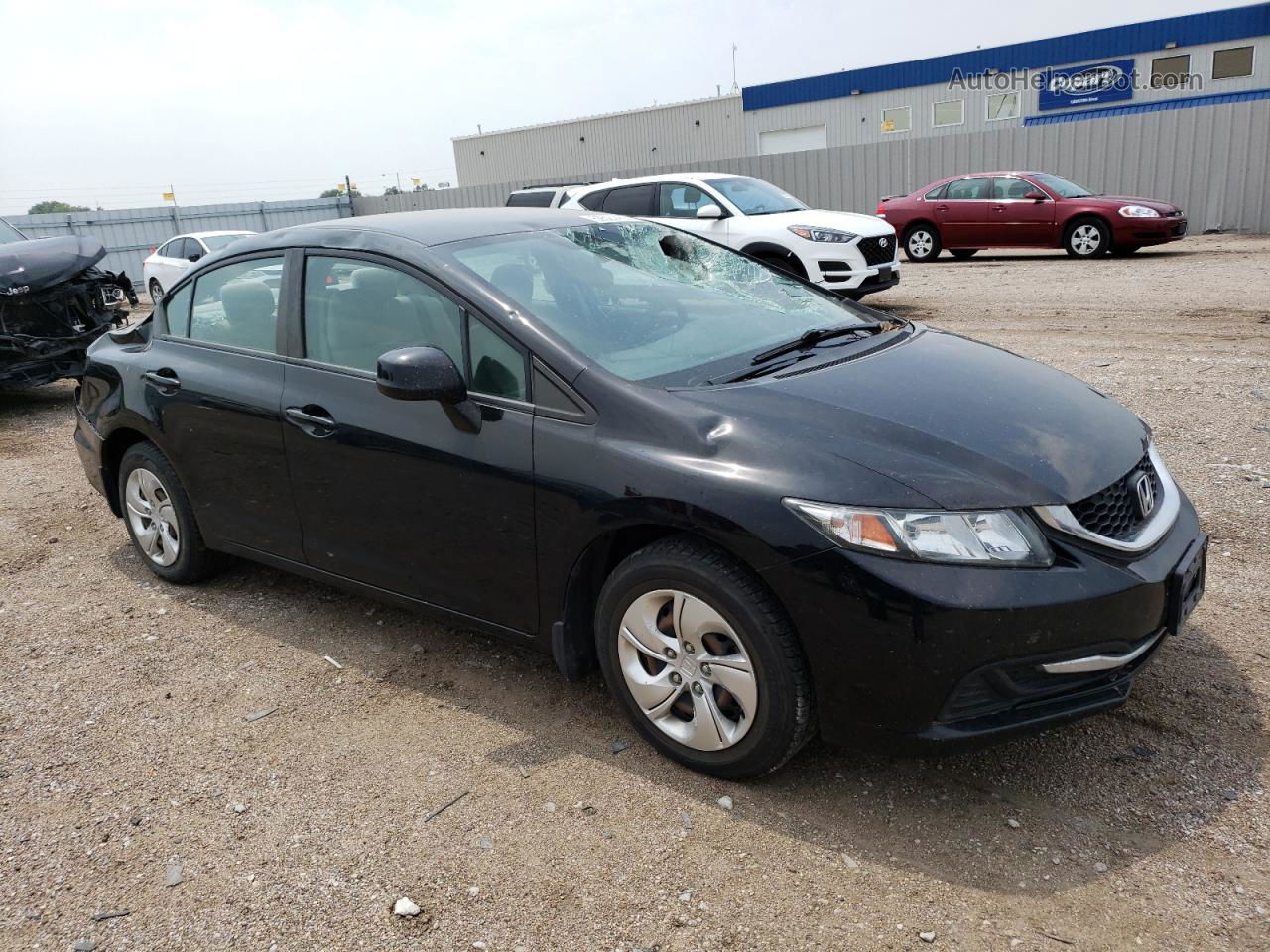 2013 Honda Civic Lx Черный vin: 19XFB2F50DE072896