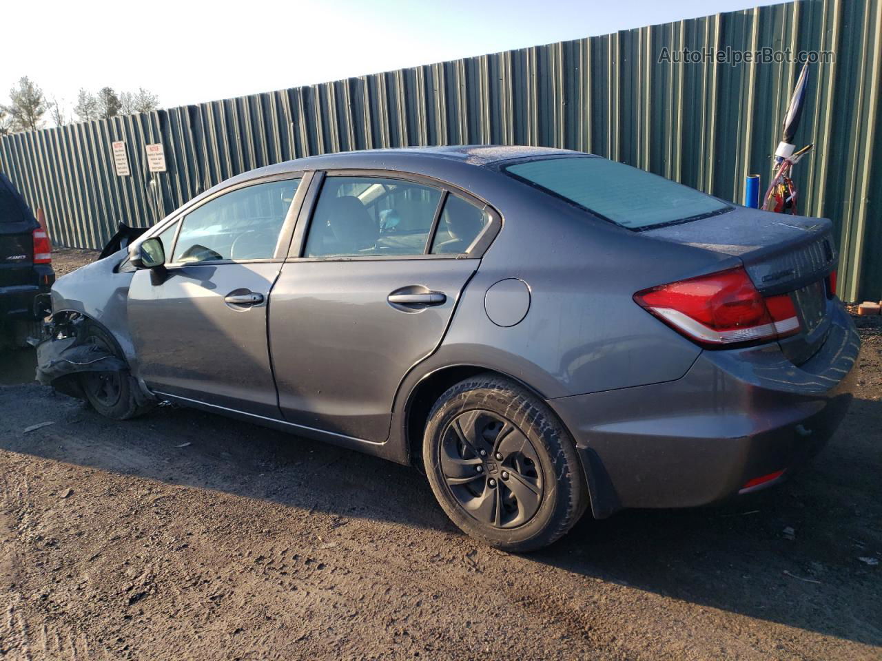 2013 Honda Civic Lx Gray vin: 19XFB2F50DE202367