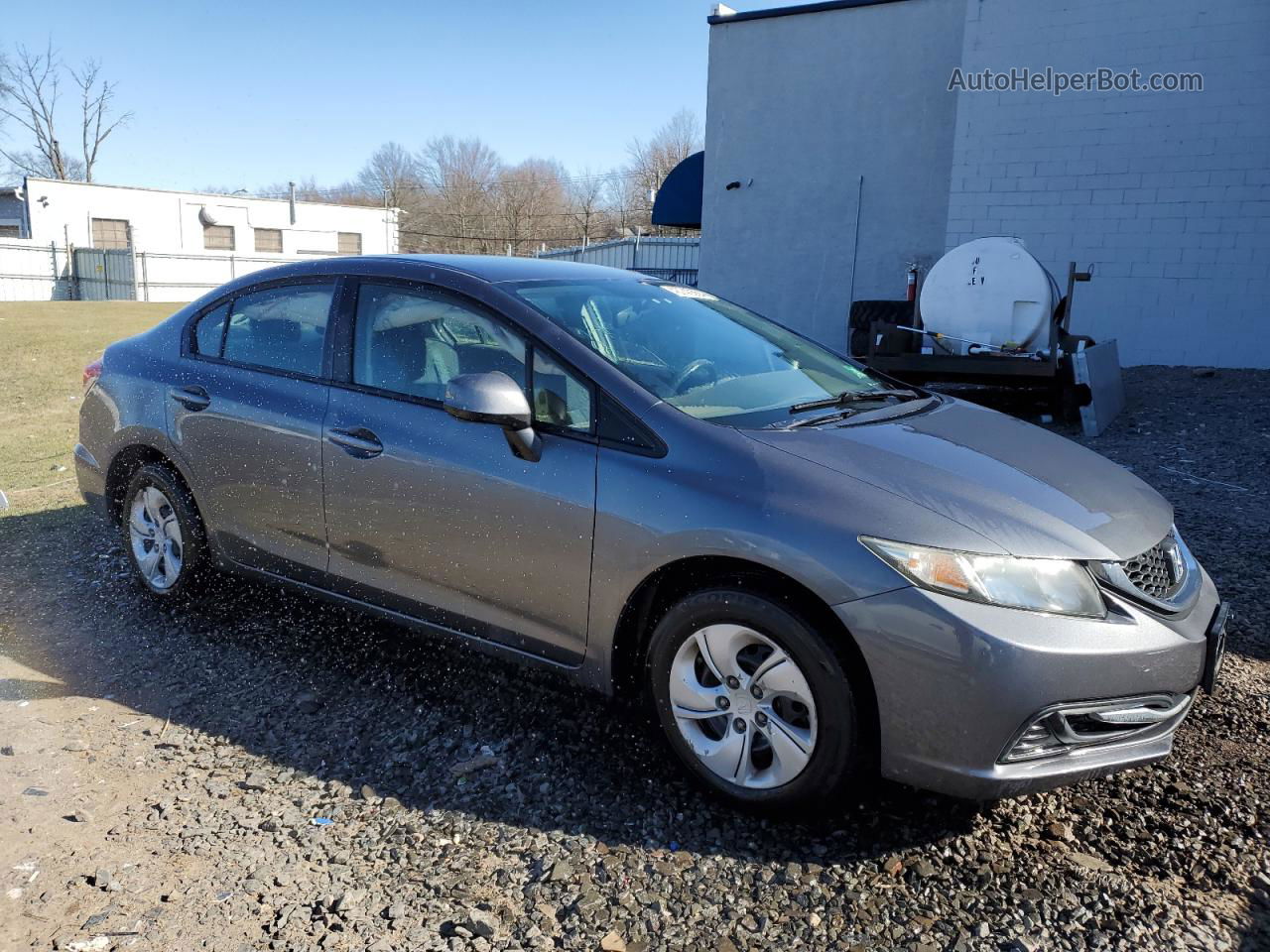 2013 Honda Civic Lx Серый vin: 19XFB2F50DE211151