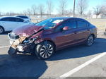 2013 Honda Civic Lx Maroon vin: 19XFB2F50DE213353