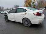 2013 Honda Civic Lx White vin: 19XFB2F50DE223154