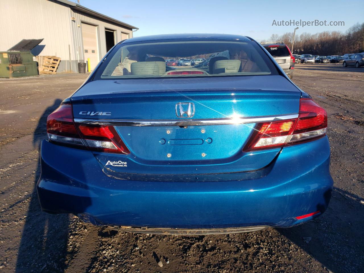 2013 Honda Civic Lx Blue vin: 19XFB2F50DE230170