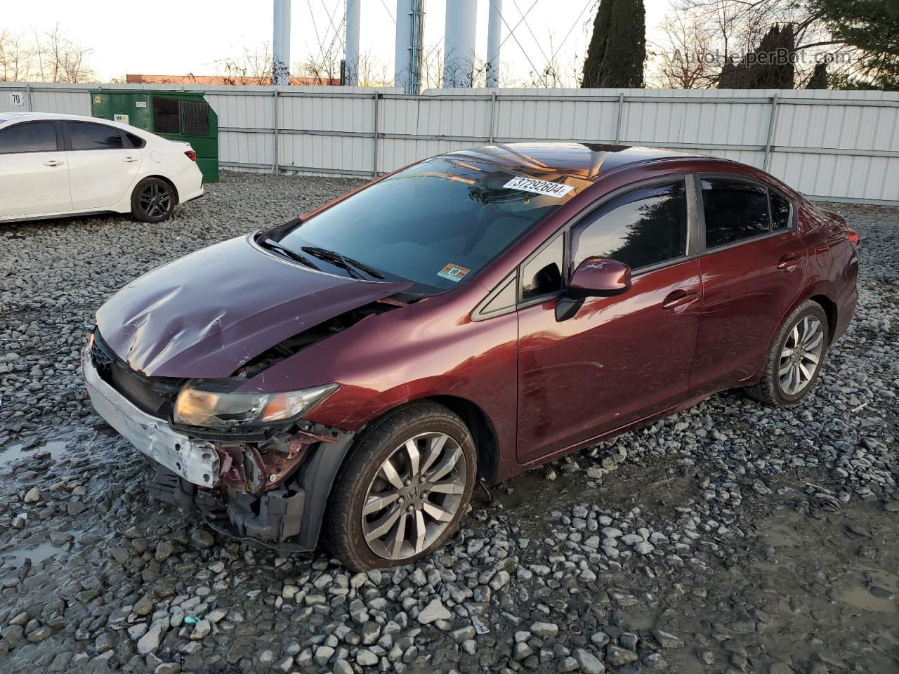 2013 Honda Civic Lx Красный vin: 19XFB2F50DE248605