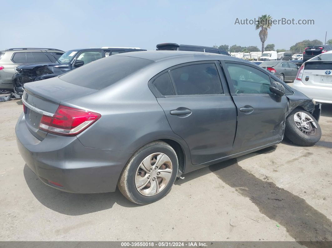 2013 Honda Civic Lx Gray vin: 19XFB2F50DE267994