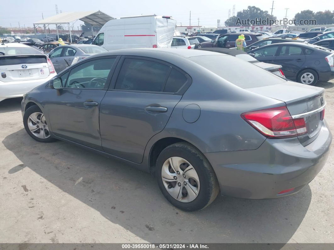 2013 Honda Civic Lx Gray vin: 19XFB2F50DE267994