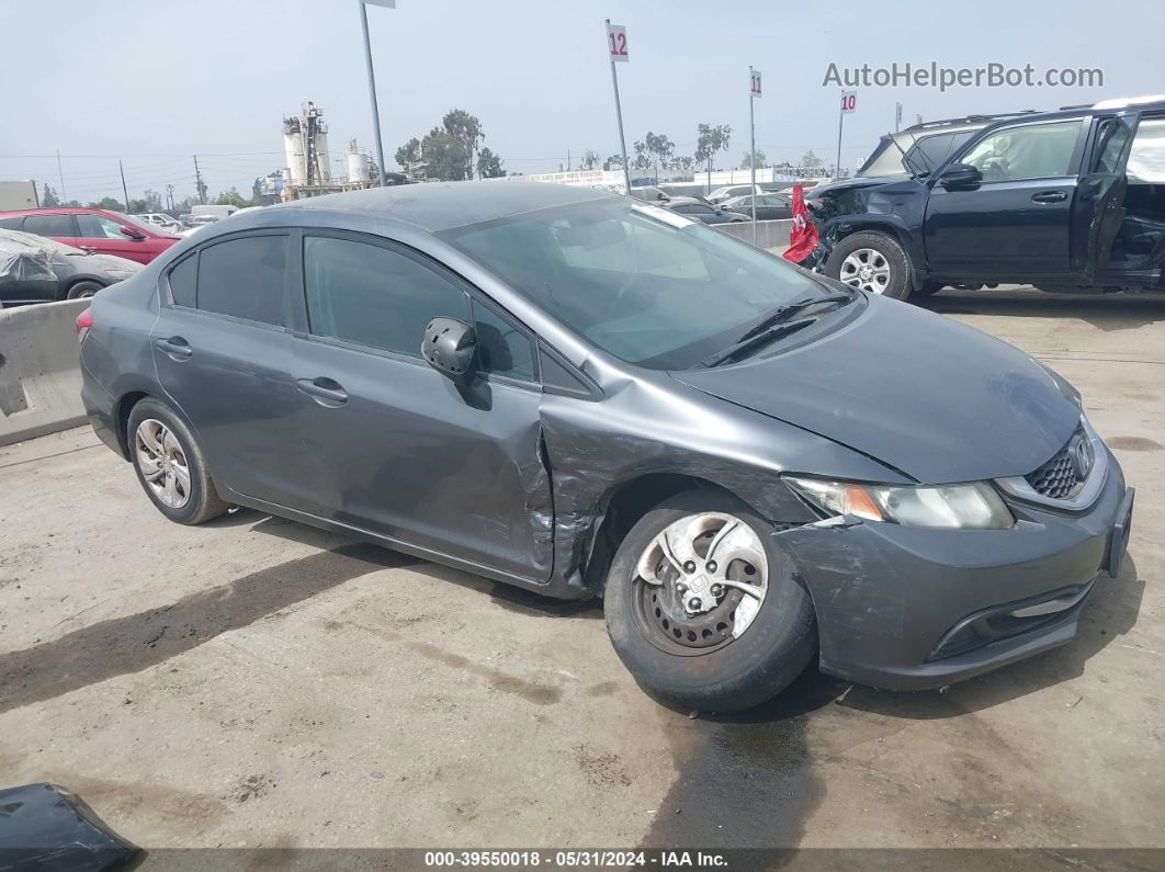 2013 Honda Civic Lx Gray vin: 19XFB2F50DE267994