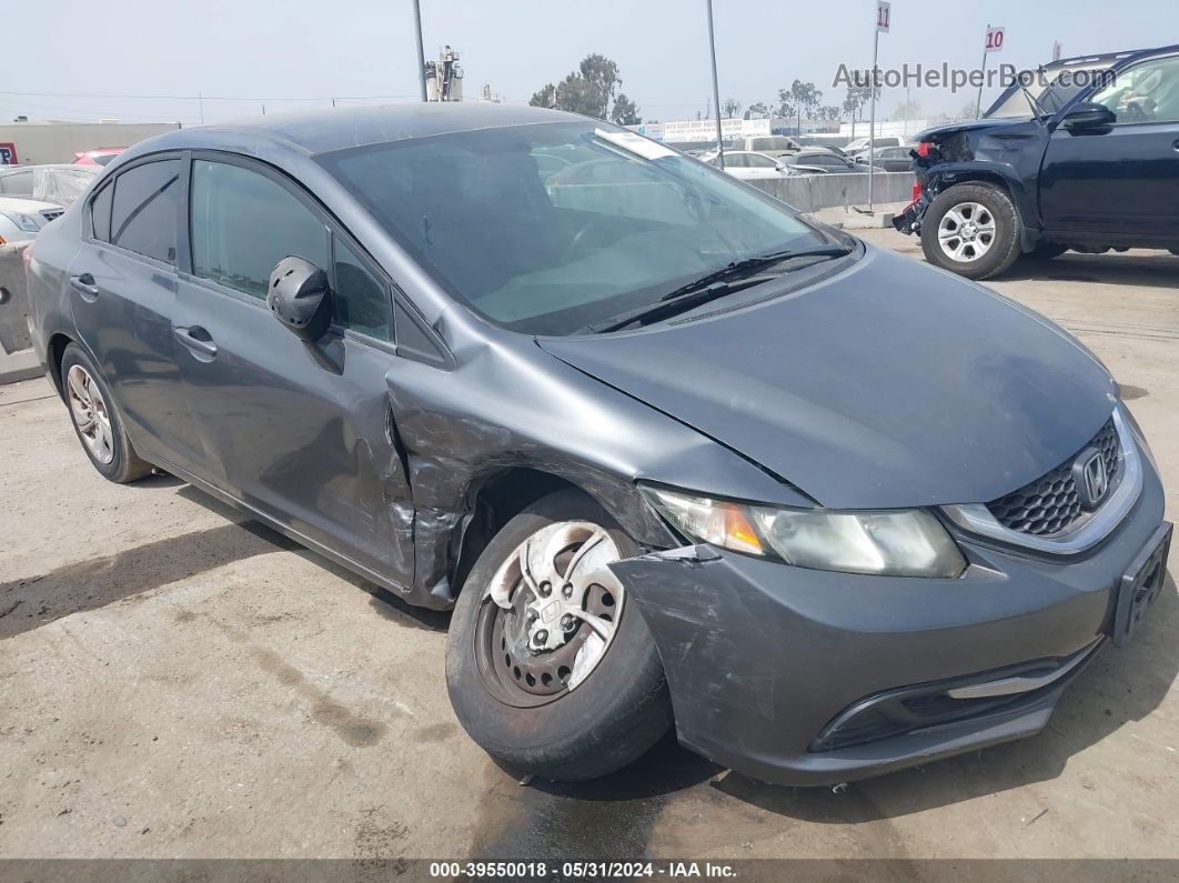 2013 Honda Civic Lx Gray vin: 19XFB2F50DE267994