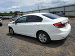 2013 Honda Civic Lx White vin: 19XFB2F50DE274251