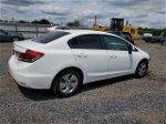 2013 Honda Civic Lx White vin: 19XFB2F50DE274251