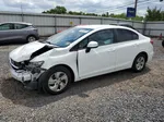 2013 Honda Civic Lx White vin: 19XFB2F50DE274251