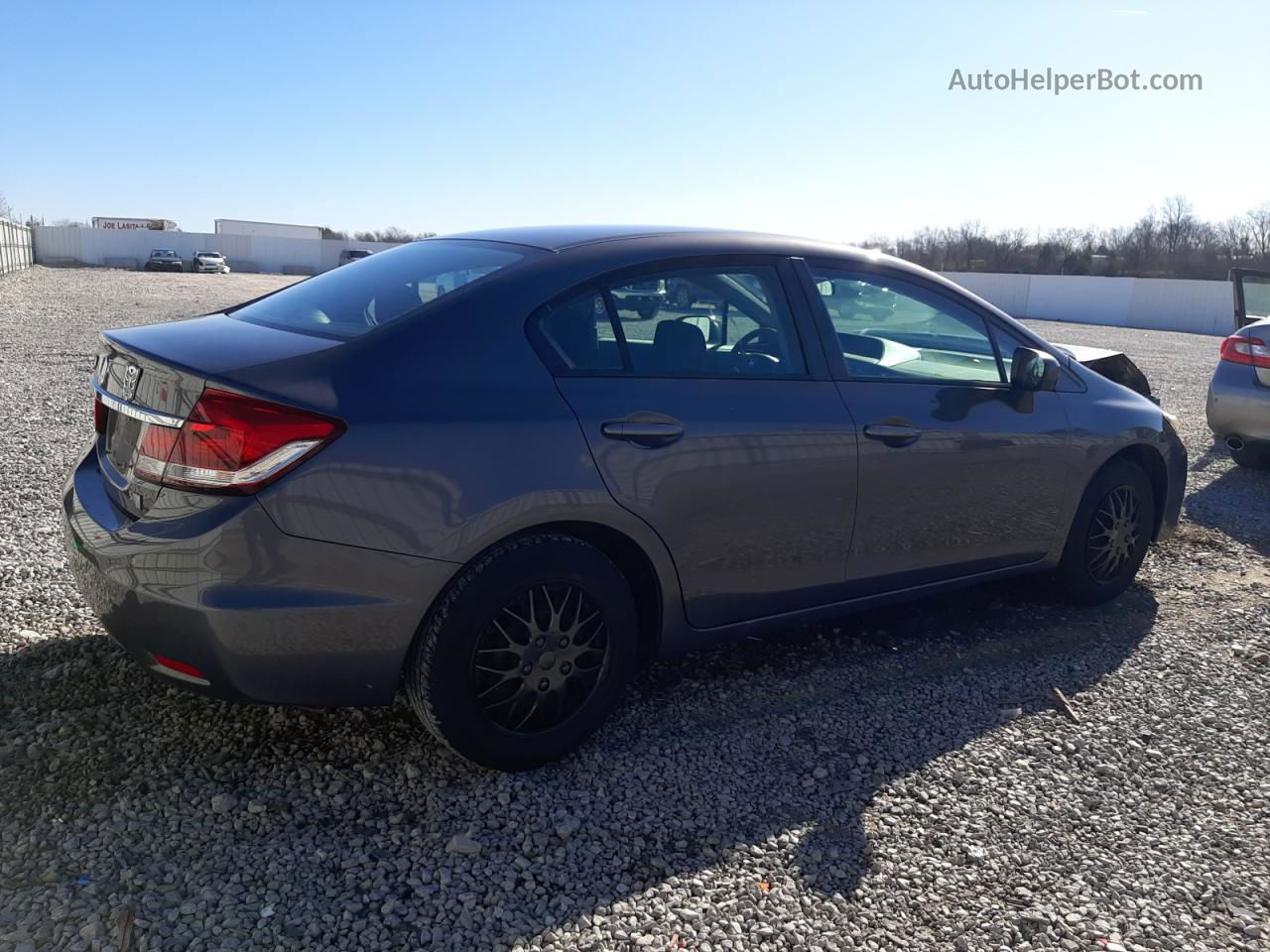 2014 Honda Civic Lx Gray vin: 19XFB2F50EE006608