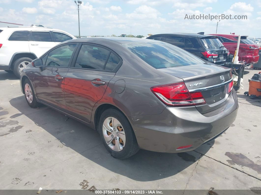 2014 Honda Civic Lx Brown vin: 19XFB2F50EE035266