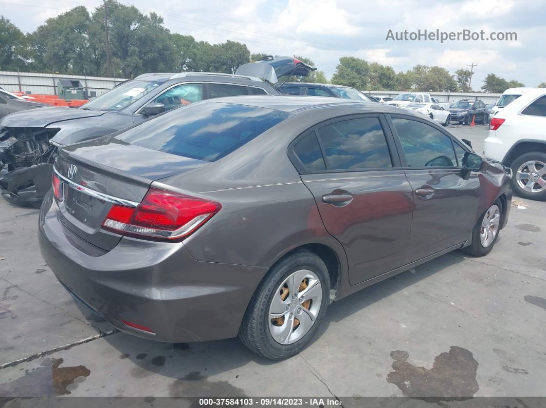 2014 Honda Civic Lx Brown vin: 19XFB2F50EE035266