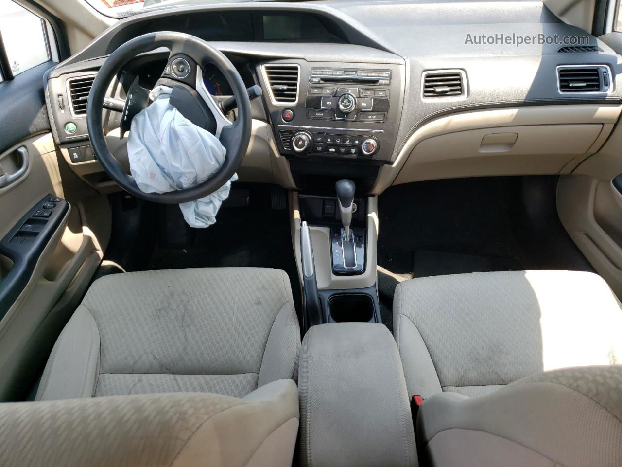 2014 Honda Civic Lx Белый vin: 19XFB2F50EE226802