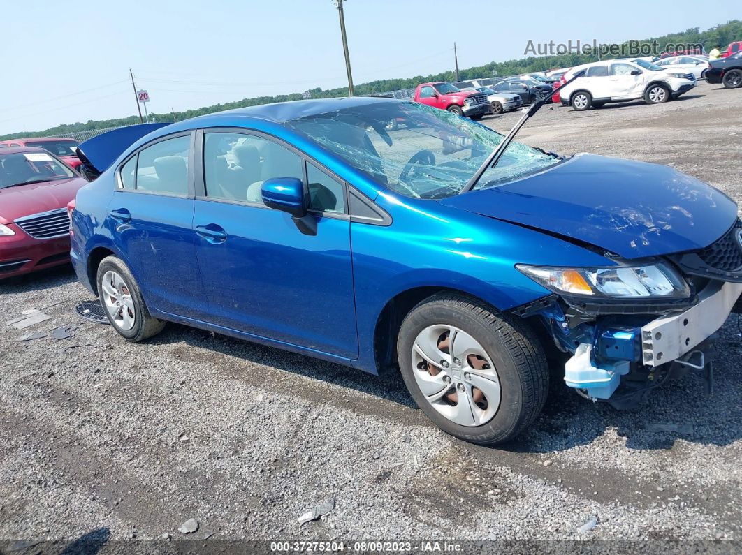 2014 Honda Civic Sedan Lx Синий vin: 19XFB2F50EE229876