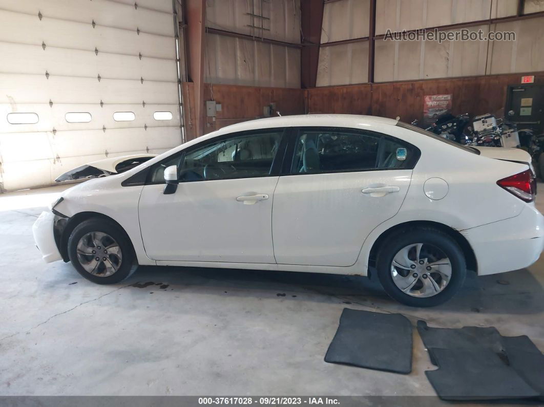 2014 Honda Civic Lx White vin: 19XFB2F50EE243843