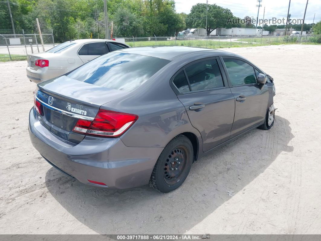 2015 Honda Civic Lx Gray vin: 19XFB2F50FE017657