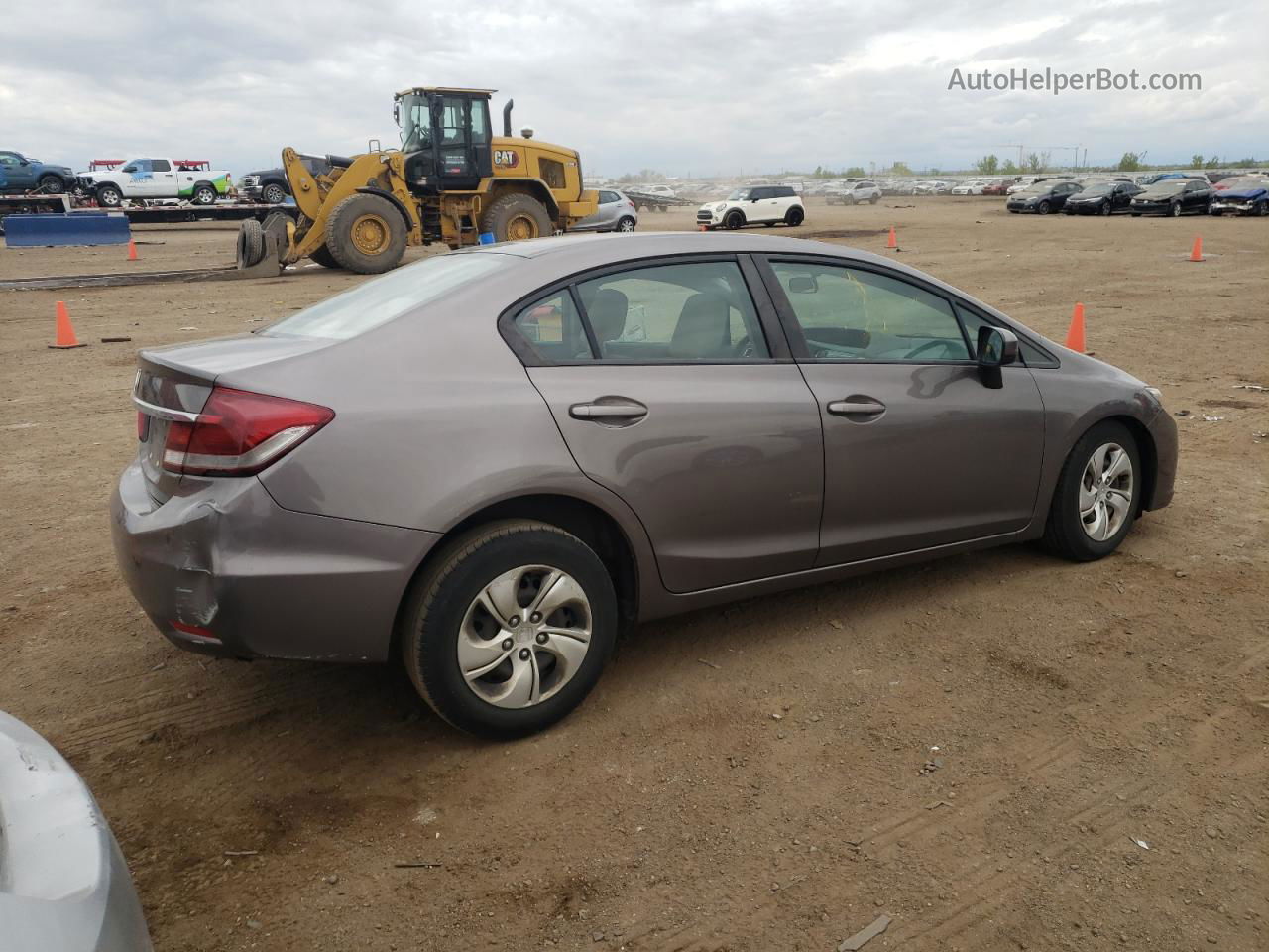 2015 Honda Civic Lx Brown vin: 19XFB2F50FE063067