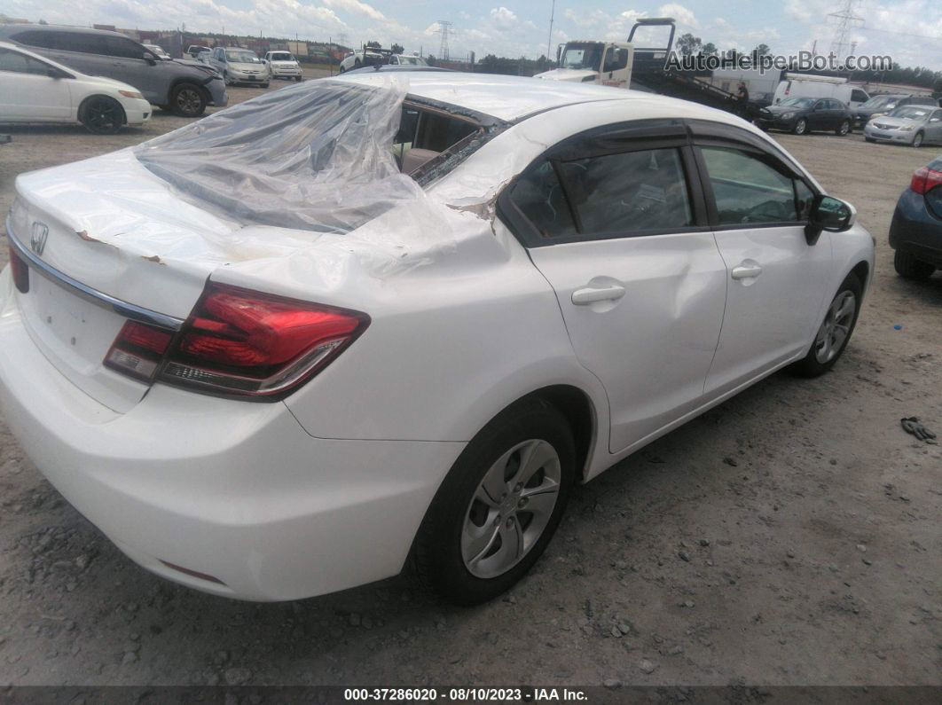 2015 Honda Civic Sedan Lx White vin: 19XFB2F50FE075820