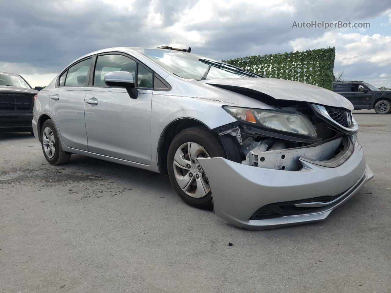 2015 Honda Civic Lx Silver vin: 19XFB2F50FE088454