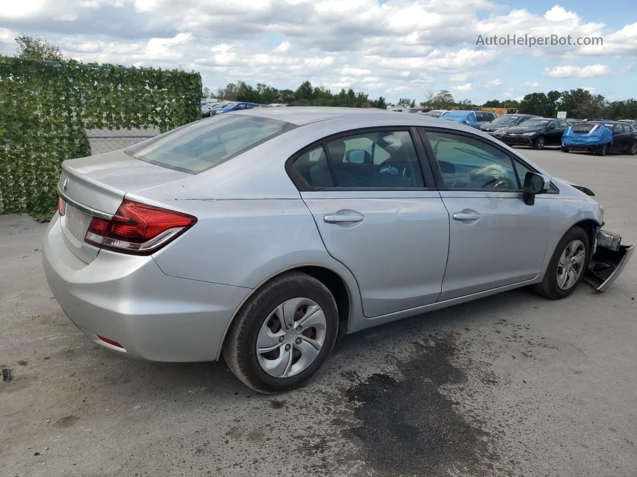 2015 Honda Civic Lx Silver vin: 19XFB2F50FE088454