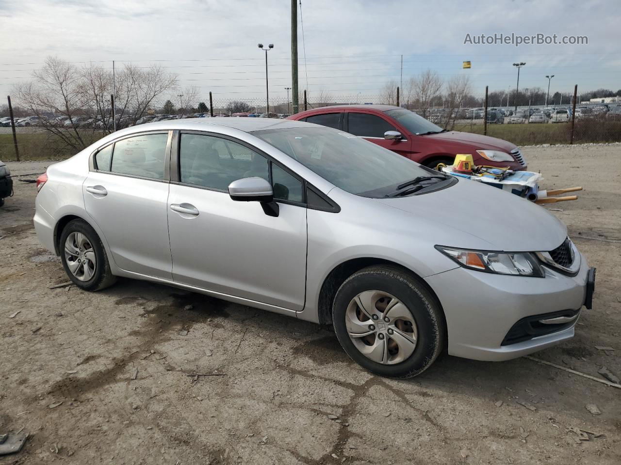 2015 Honda Civic Lx Silver vin: 19XFB2F50FE110016