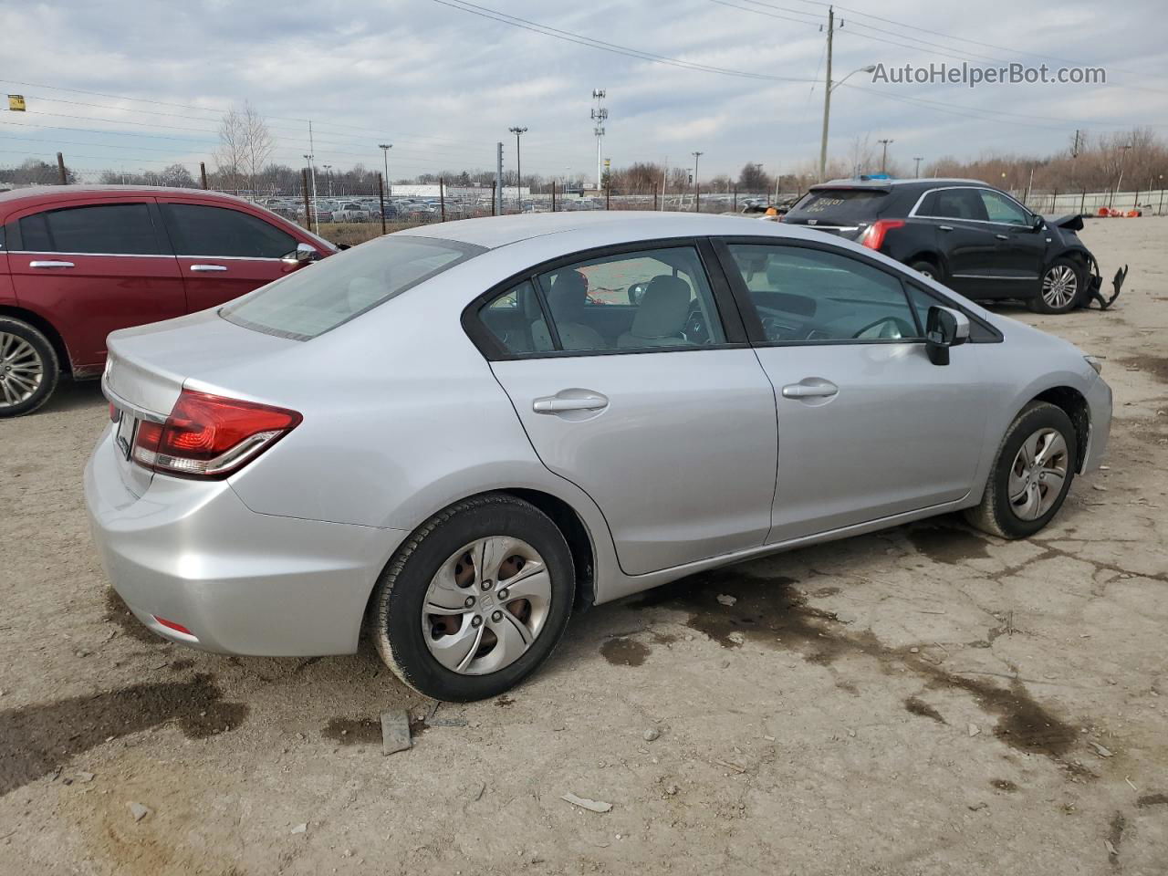 2015 Honda Civic Lx Silver vin: 19XFB2F50FE110016