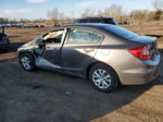 2012 Honda Civic Lx Gray vin: 19XFB2F51CE004797