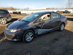 2012 Honda Civic Lx Gray vin: 19XFB2F51CE004797