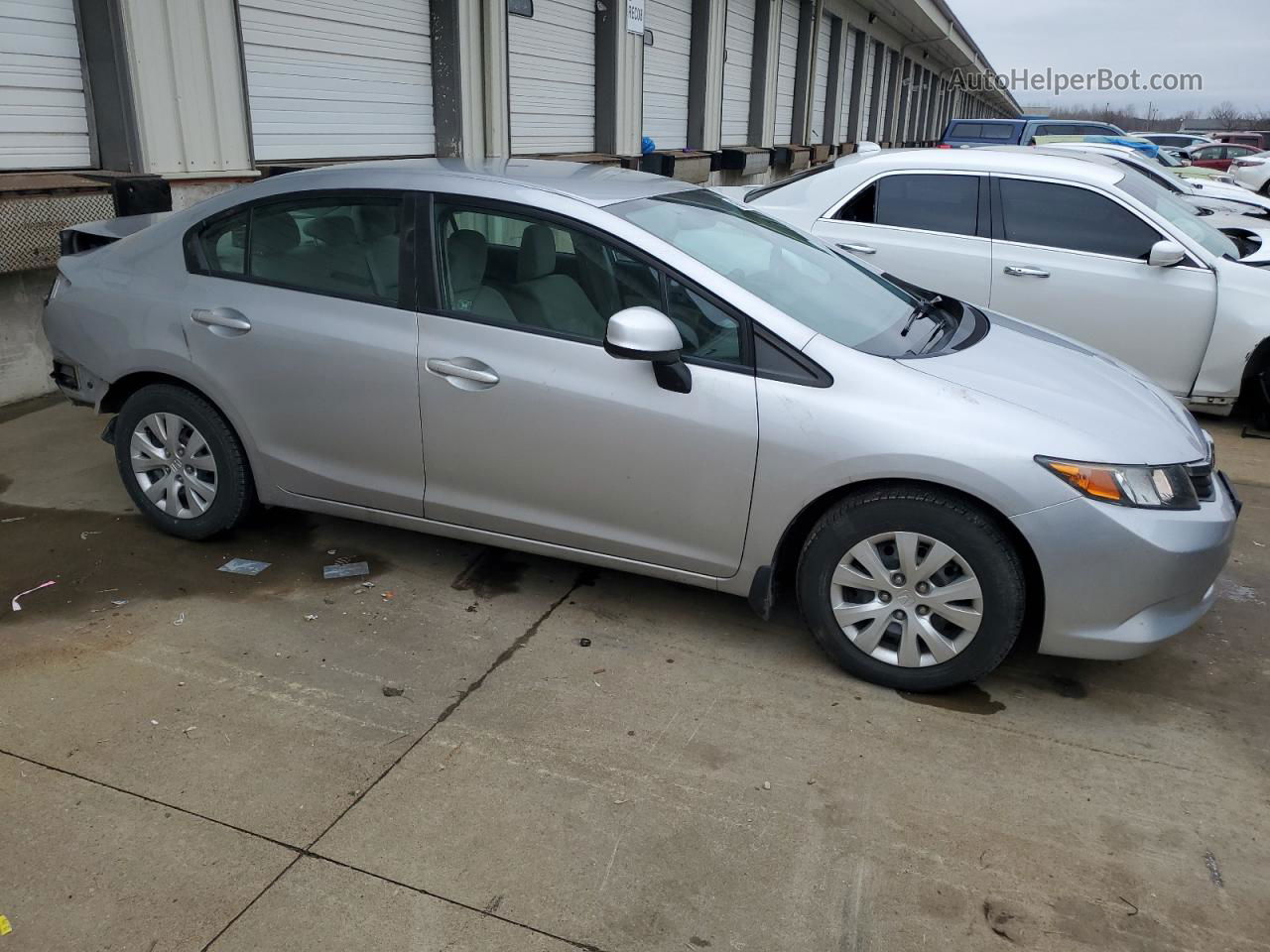 2012 Honda Civic Lx Silver vin: 19XFB2F51CE016089